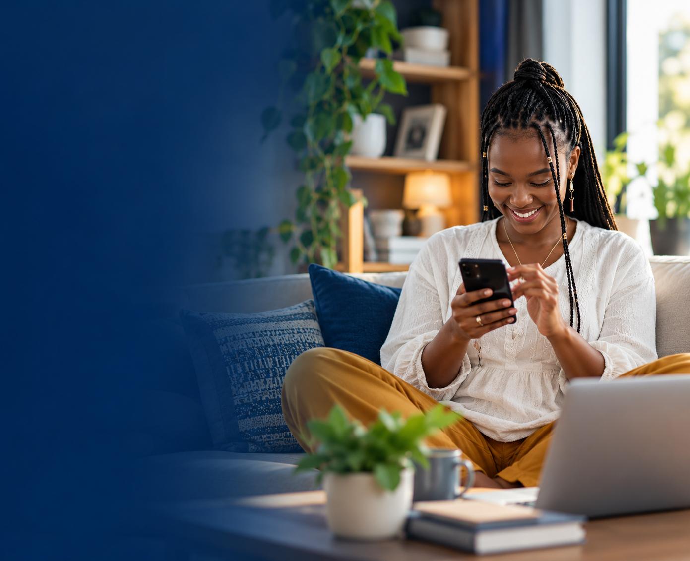 A LinkTrust customer exploring products